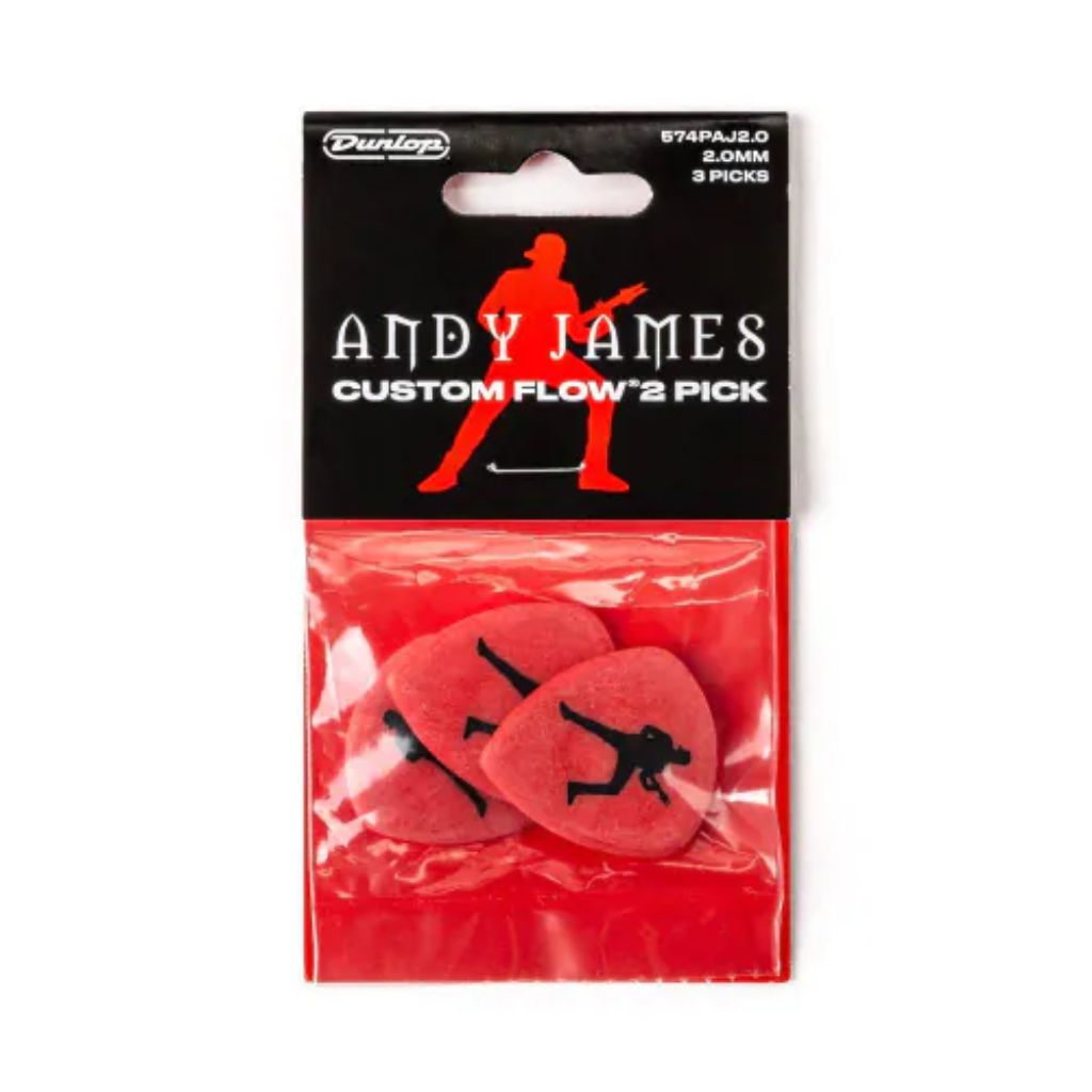 Pick Gảy Đàn Guitar Jim Dunlop 574-AJ200 Andy James Custom Flow Jumbo, 3pc - Việt Music