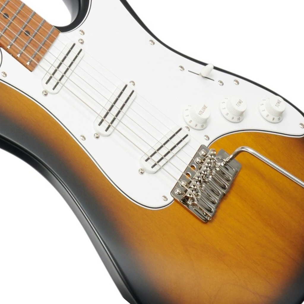 Đàn Guitar Điện Ibanez ATZ100 - Andy Timmons Signature SSS, Maple Fingerboard, Sunburst Flat