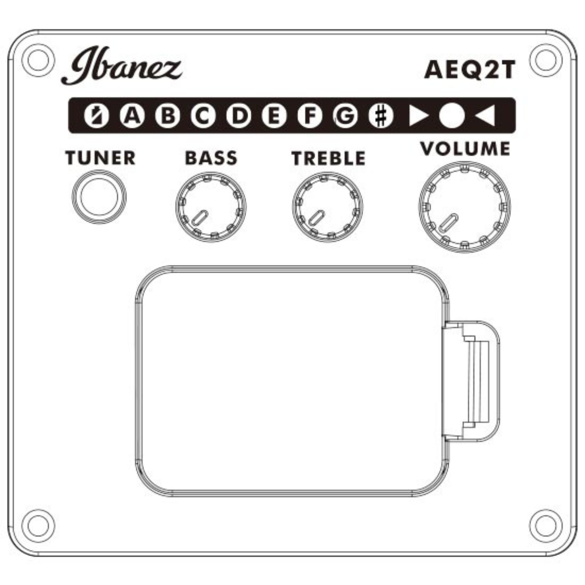 Ibanez AEQ - 2T 前級放大器，附板載調諧器