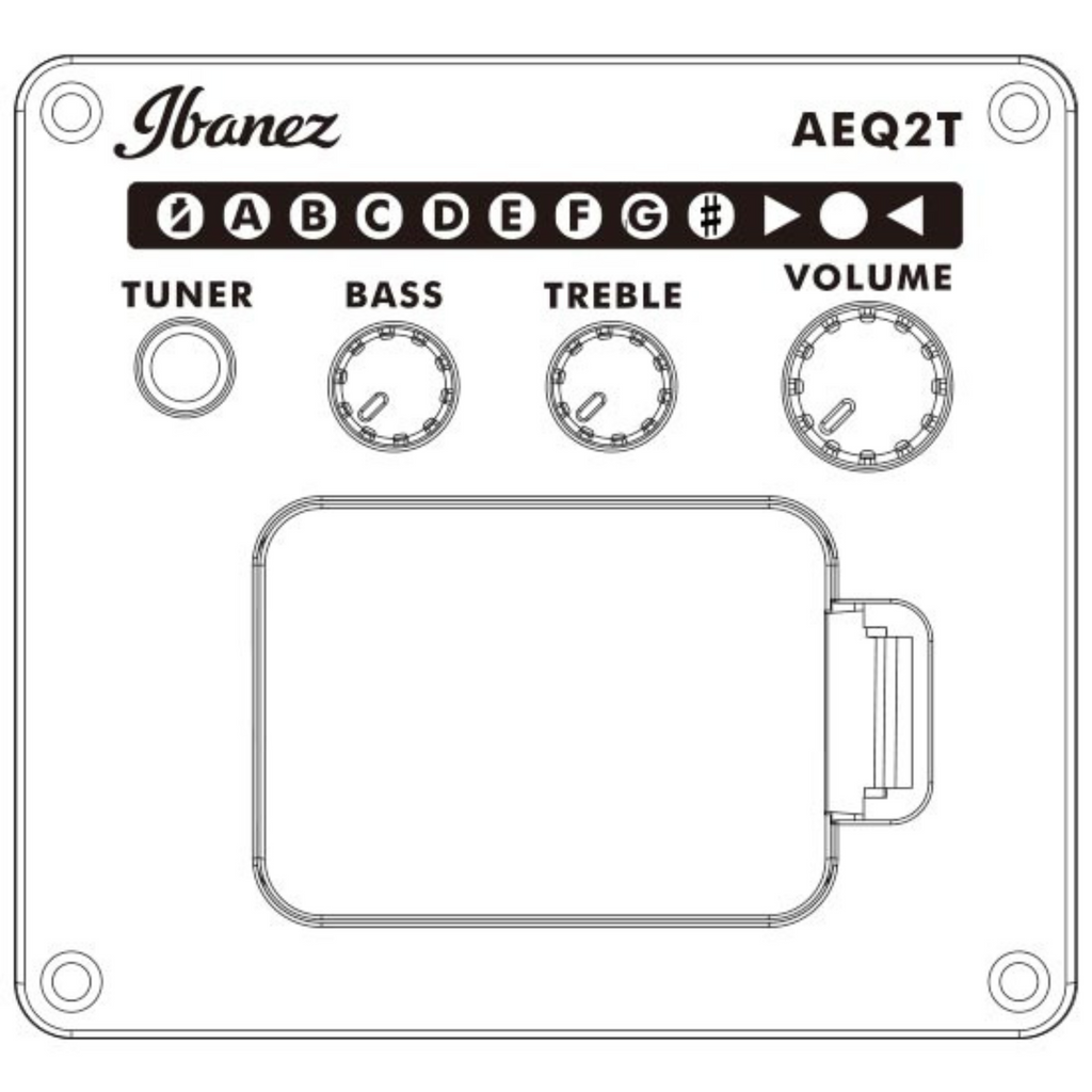 Ibanez AEQ - 2T preamp w/Onboard tuner