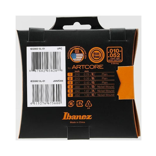 Dây Đàn Guitar Điện Ibanez IEGS62 Nickel Wound - Việt Music