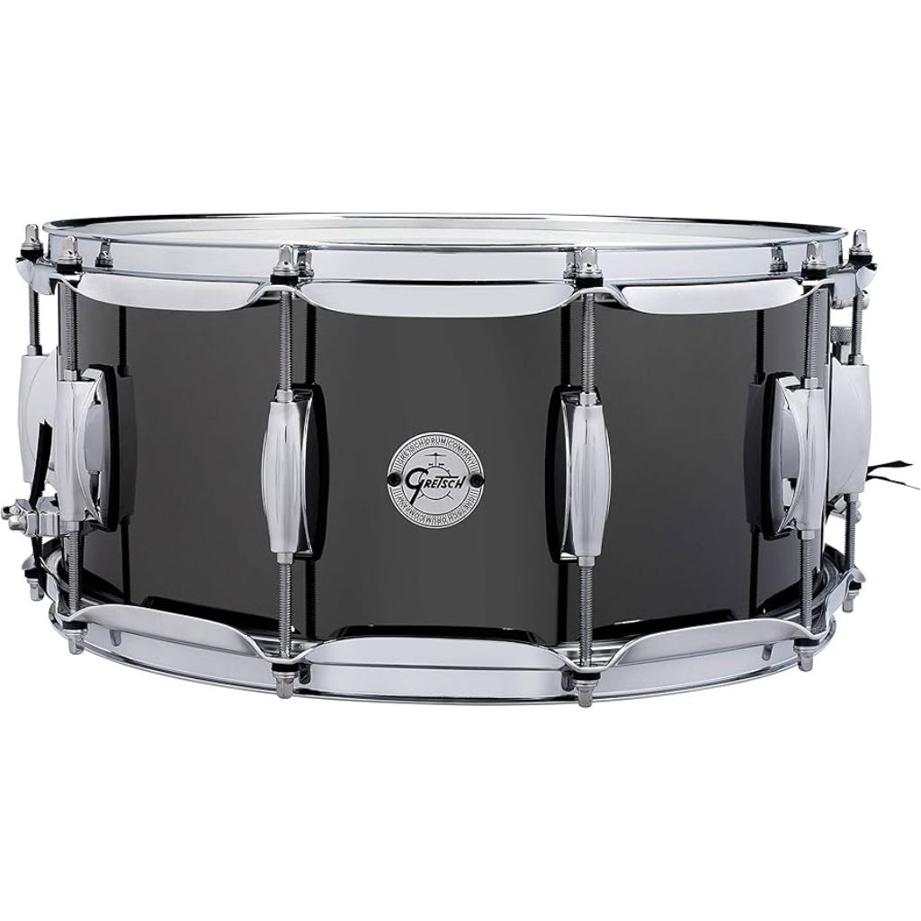 Trống Snare Gretsch S1-1465 Black Nickel Over Steel - Việt Music