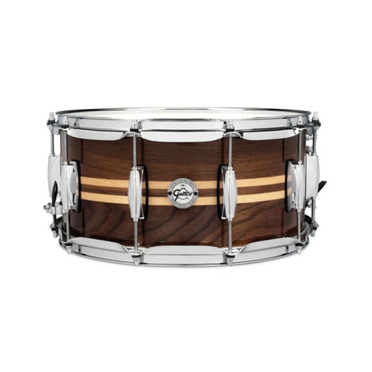 Trống Snare Gretsch S1-1465 Walnut w/Maple Inlay - Việt Music