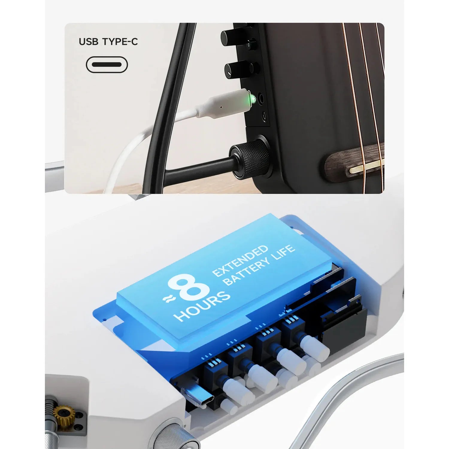 Đàn Guitar Silent Acoustic Donner HUSH-I Pro - Việt Music