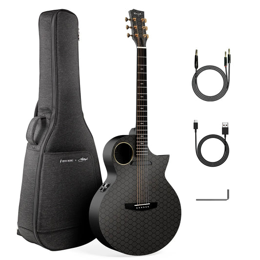 Đàn Guitar Acoustic Enya EA X4 Pro - Black Hole EQ S4 Pro - Việt Music