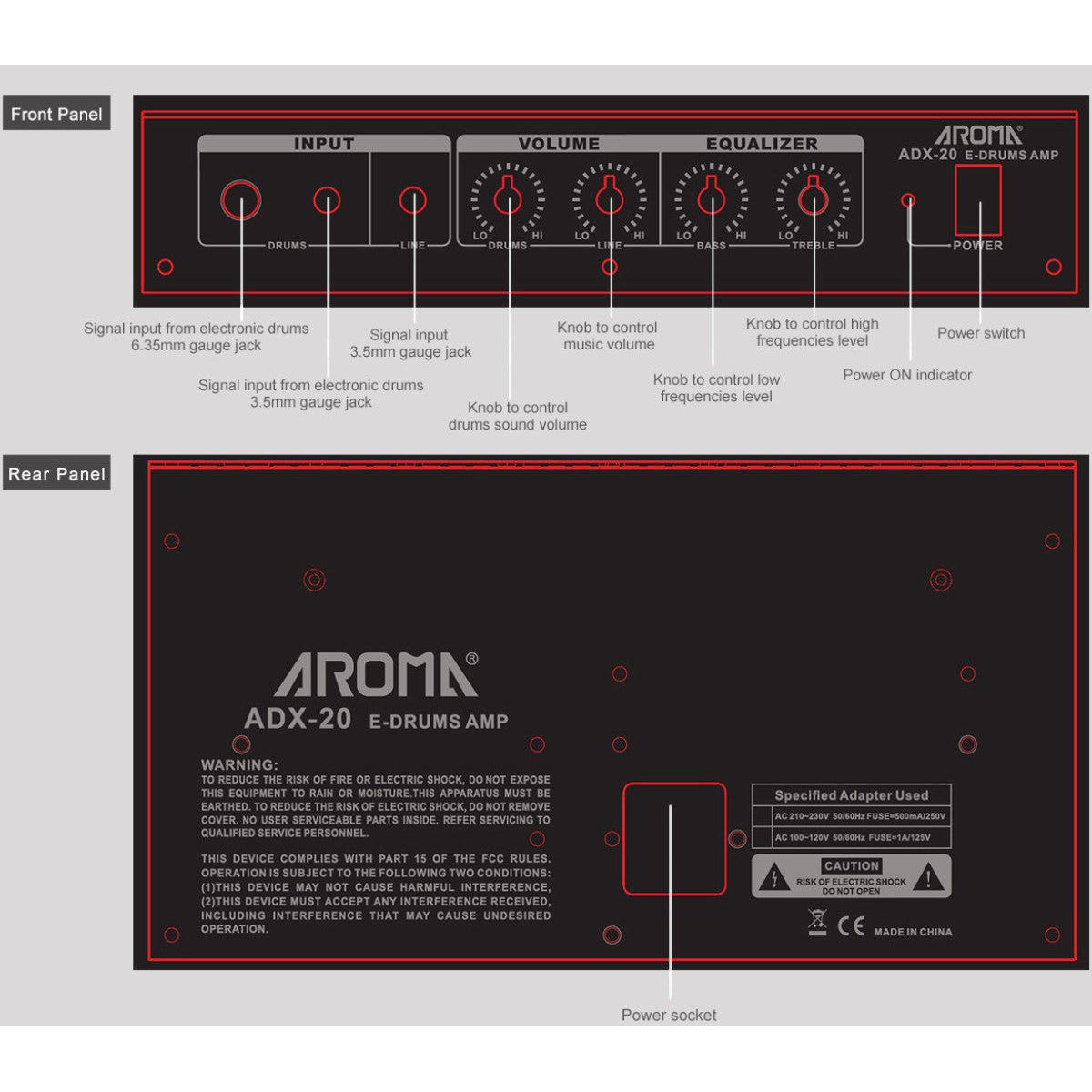 Amplifier Aroma ADX-20, Combo - Việt Music