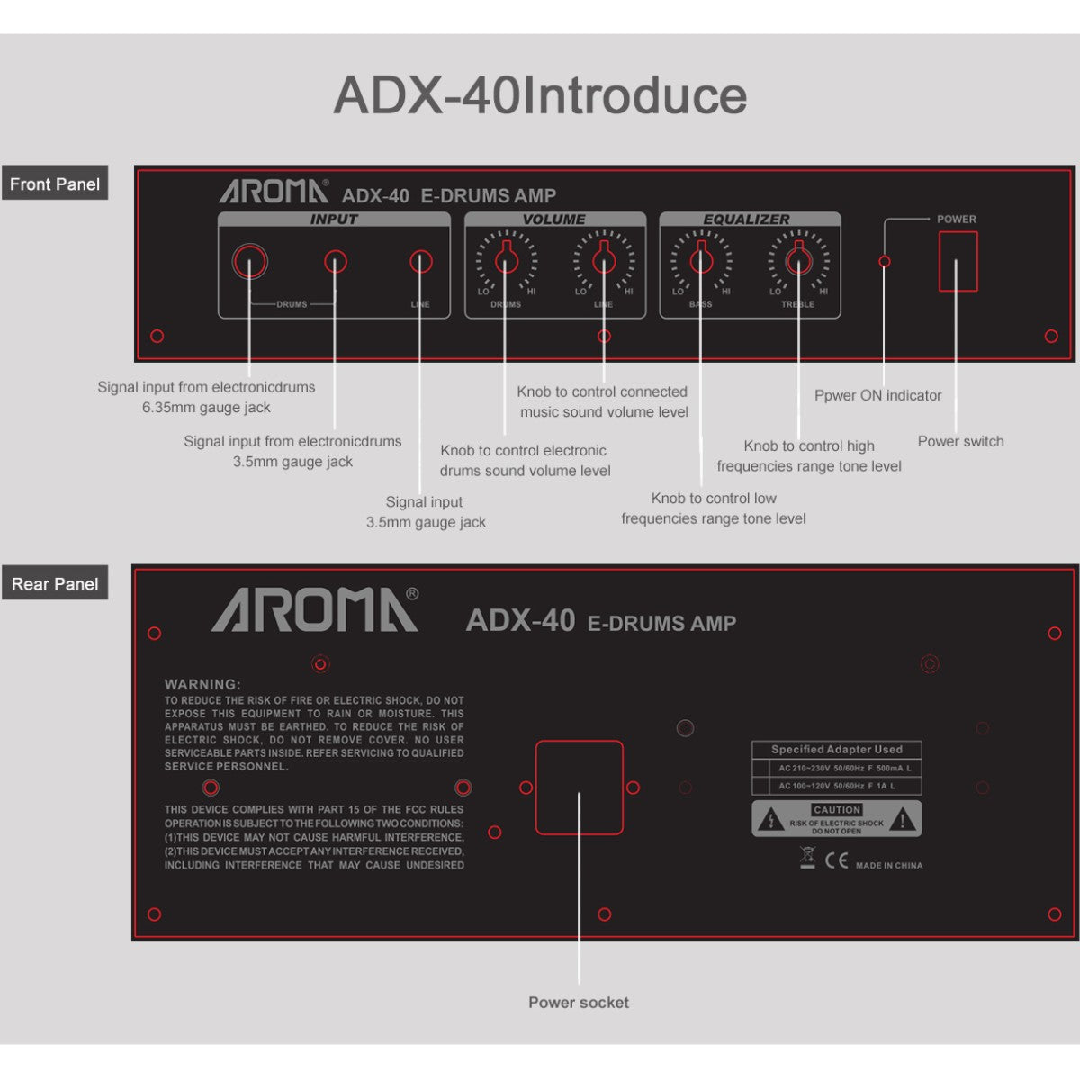 Amplifier Aroma ADX-40, Combo - Việt Music