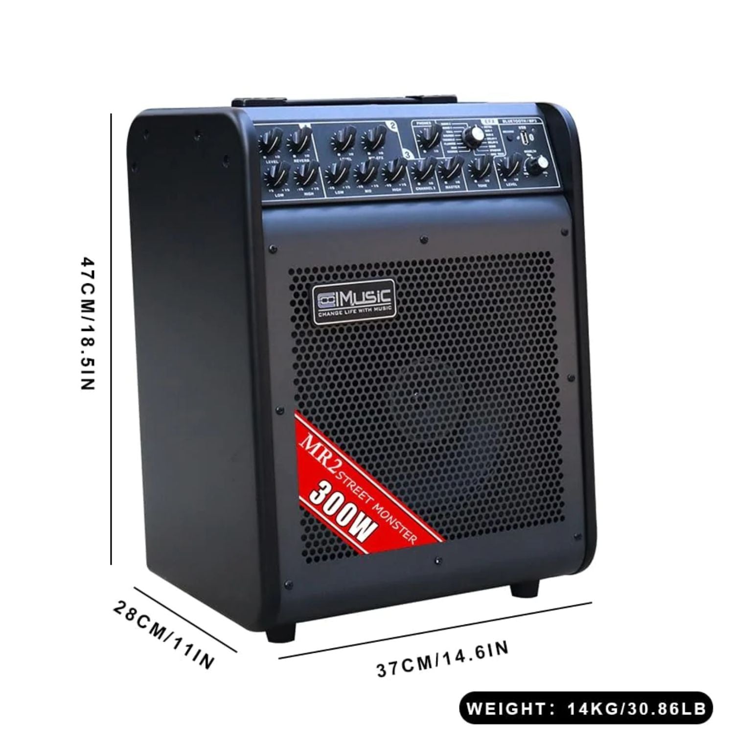 Amplifier Cool Music MR 2 Street Monster 6-Channel 300-Watt Acoustic, Combo - Việt Music