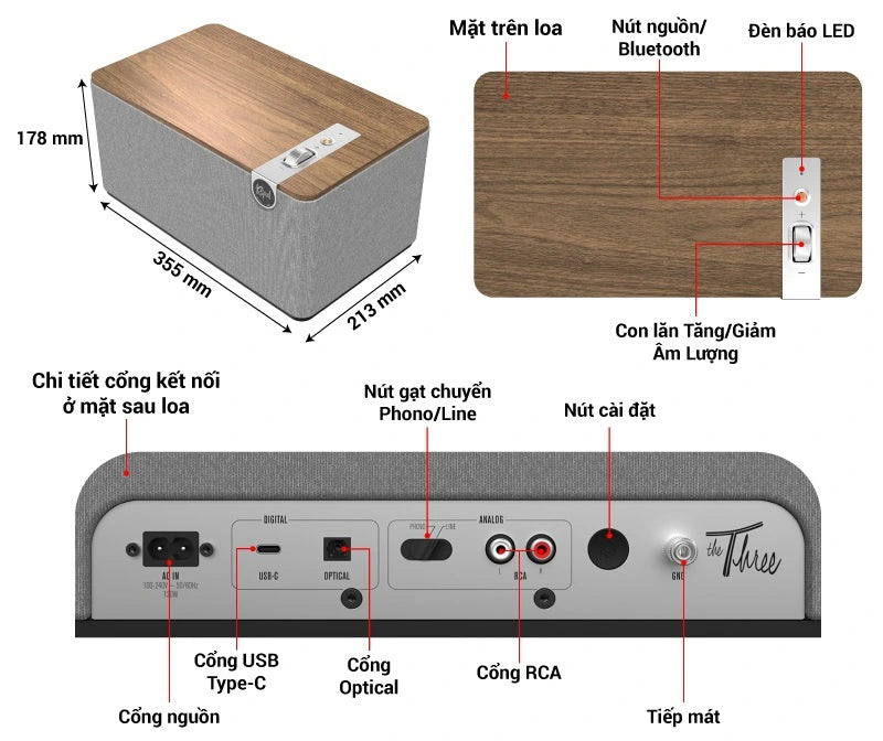 Loa Klipsch The Three Plus Bluetooth