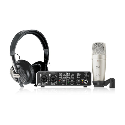 Audio Interface Behringer U-PHORIA Studio Pro Recording/Podcasting Bundle - Việt Music