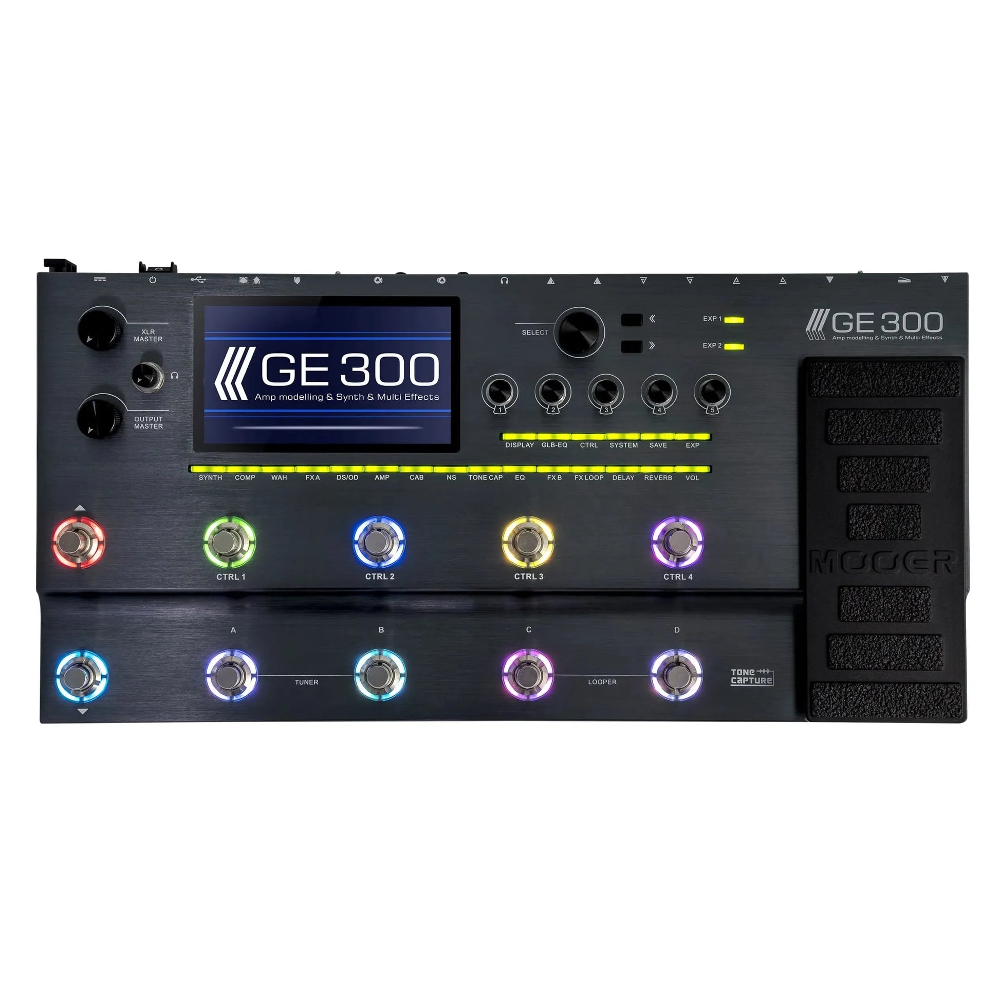 Pedal Guitar Mooer GE300 Amp Modeler and Synth/Effects Processor - Việt Music