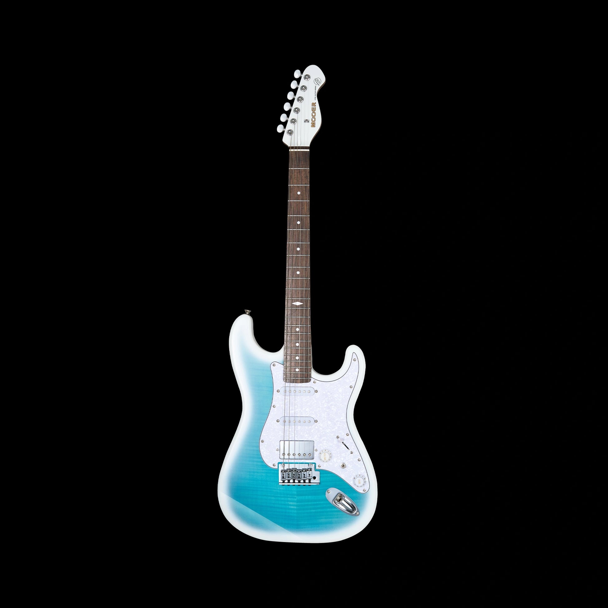 Đàn Guitar Điện Mooer MSC41 Pro HSS, Rosewood Fingerboard, Dreamy Blue - Việt Music