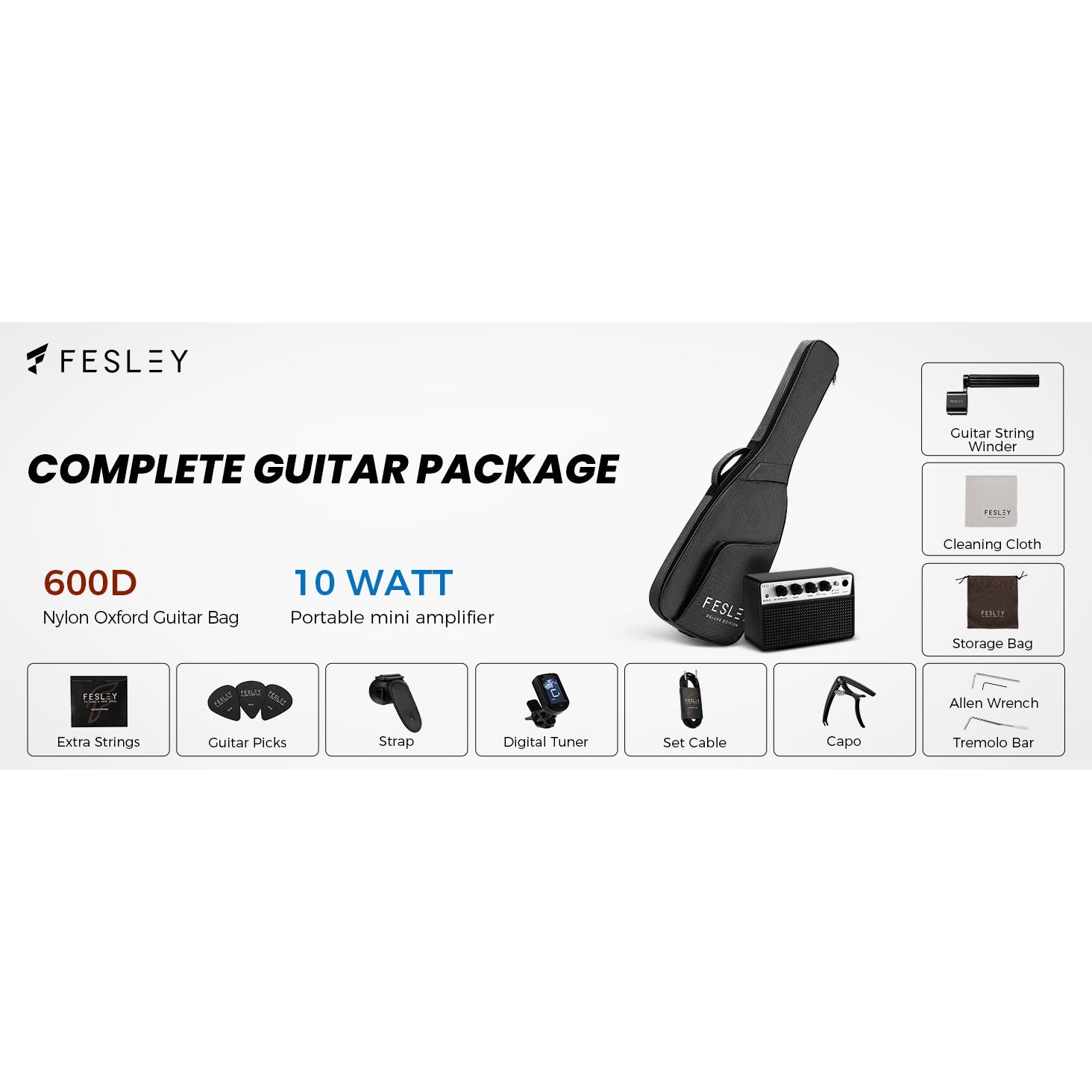 Đàn Guitar Điện Fesley FST100 HSS, Rosewood Fingerboard - Việt Music