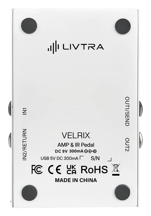 Pedal Guitar Livtra Velrix - AMP & IR Pedal - Việt Music