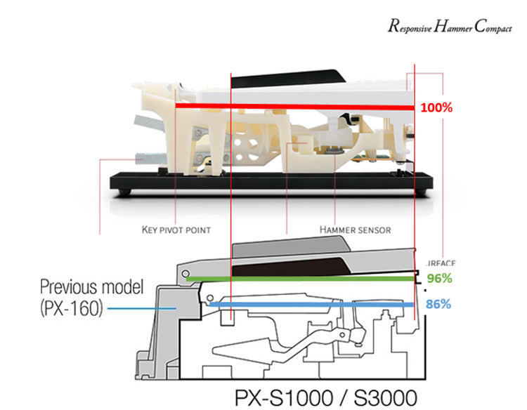 Bàn phím Smart Scaled Hammer Action Keyboard