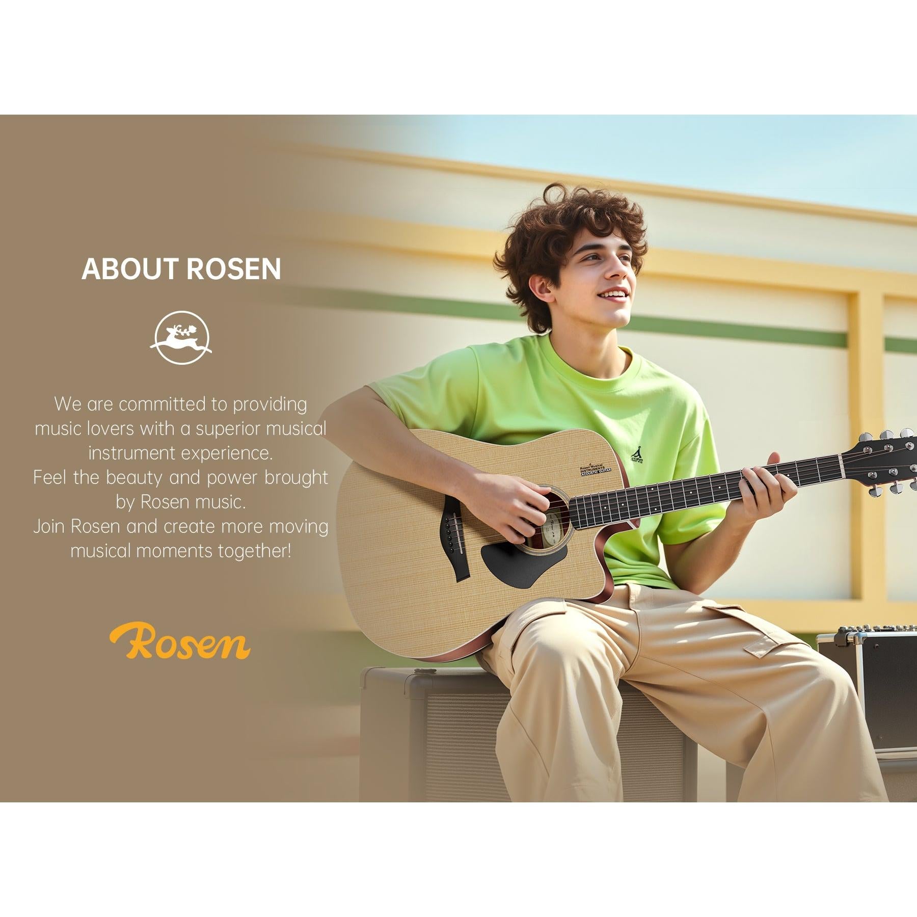 Đàn Guitar Acoustic Rosen G11D (2025) - Việt Music