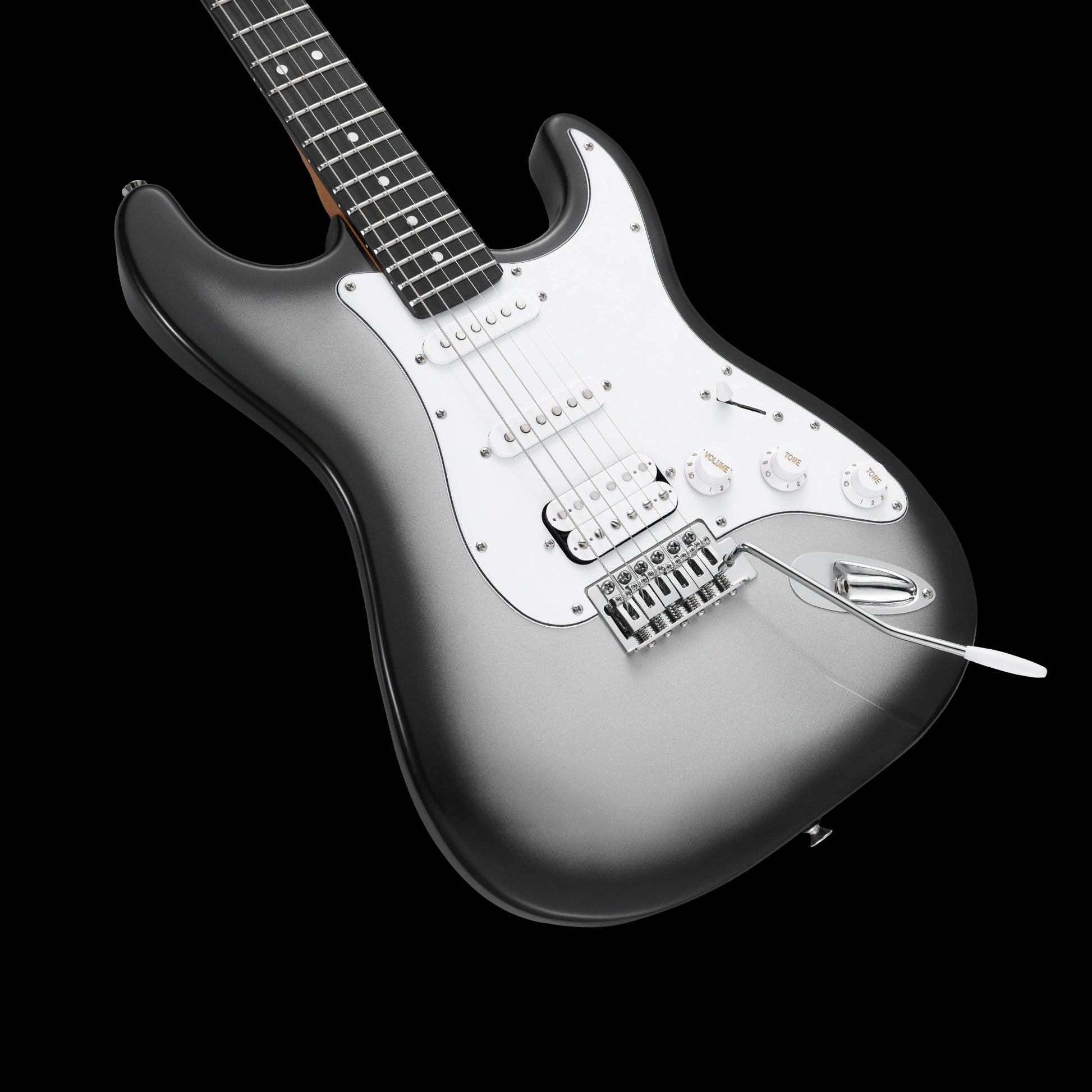 Đàn Guitar Điện Mooer MSC12 Pro HSS, Ebony Fingerboard, Iron Silver - Việt Music
