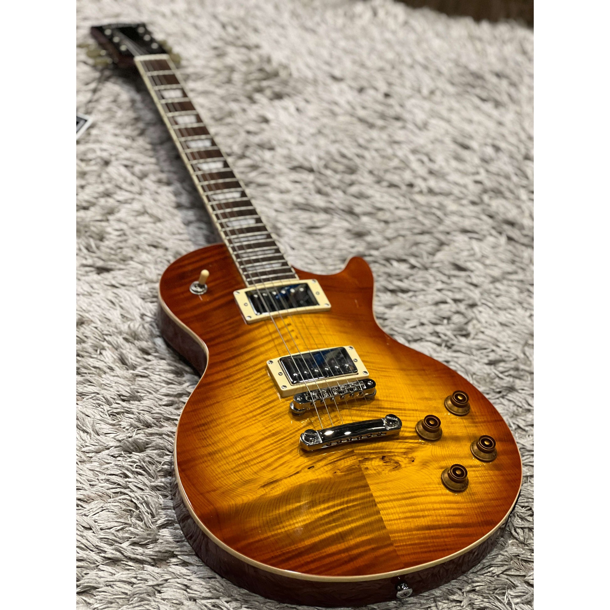 Đàn Guitar Điện Soloking SLS60FM Deluxe HH, Rosewood Fingerboard, Honeyburst - Việt Music