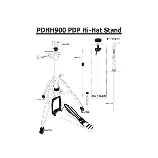 Chân Hi-Hat PDP PDHH900 - Việt Music