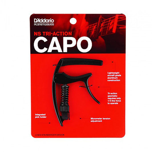 Capo Đàn Guitar D'Addario PW-CP-09 NS Tri-Action - Việt Music