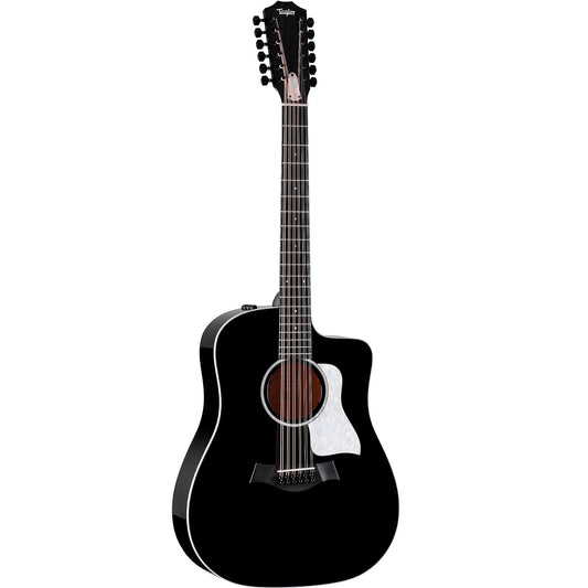 Đàn Guitar Acoustic Taylor 250ce Plus BLK Doce Doble - 12 Strings - Việt Music