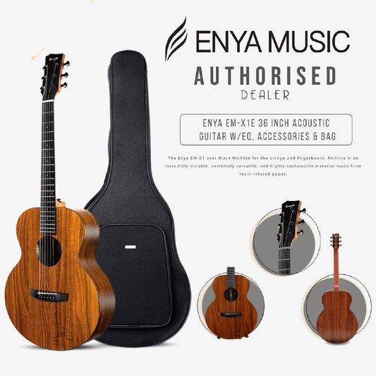 Đàn Guitar Acoustic Enya EM-X1 EQ - Việt Music