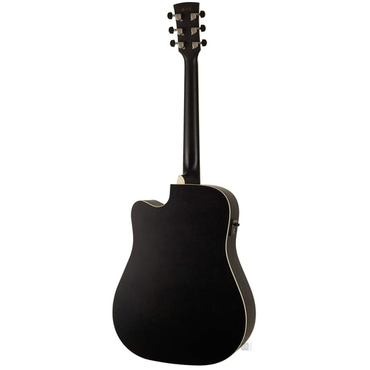 Đàn Guitar Acoustic Ibanez AW84CE Weathered Black Open Pore - Việt Music