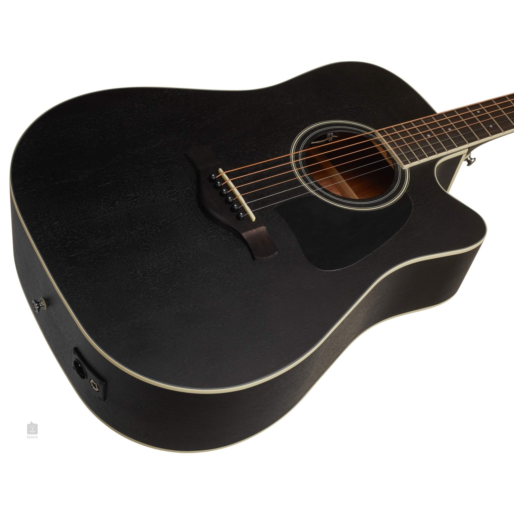 Đàn Guitar Acoustic Ibanez AW84CE Weathered Black Open Pore - Việt Music