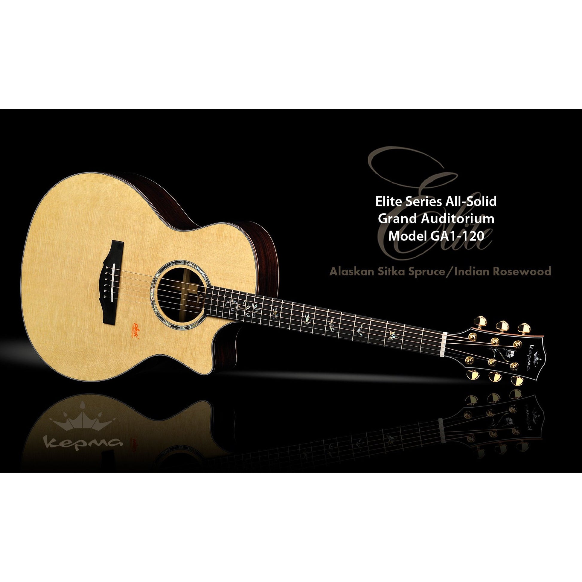 Đàn Guitar Acoustic Kepma GA1-120 Natural w/Case - Việt Music