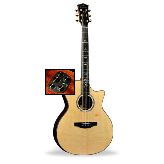 Đàn Guitar Acoustic Kepma GA1-120A Natural w/Acoustifex w/Case - Việt Music