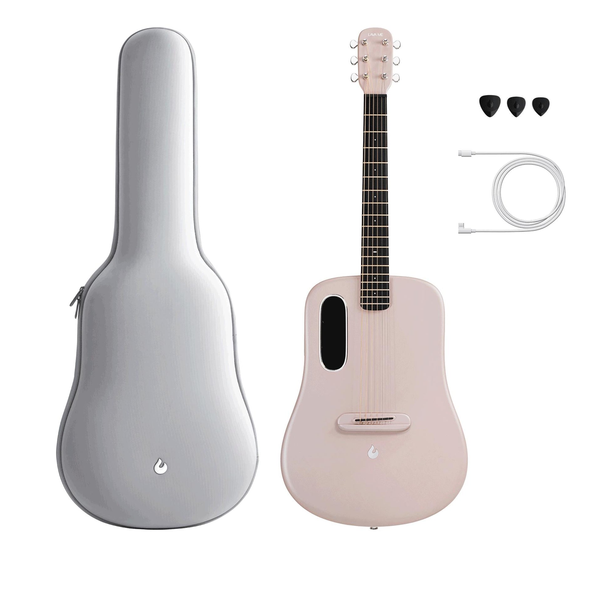 Đàn Guitar Acoustic Lava Me 3 - Size 38, Pink - Việt Music