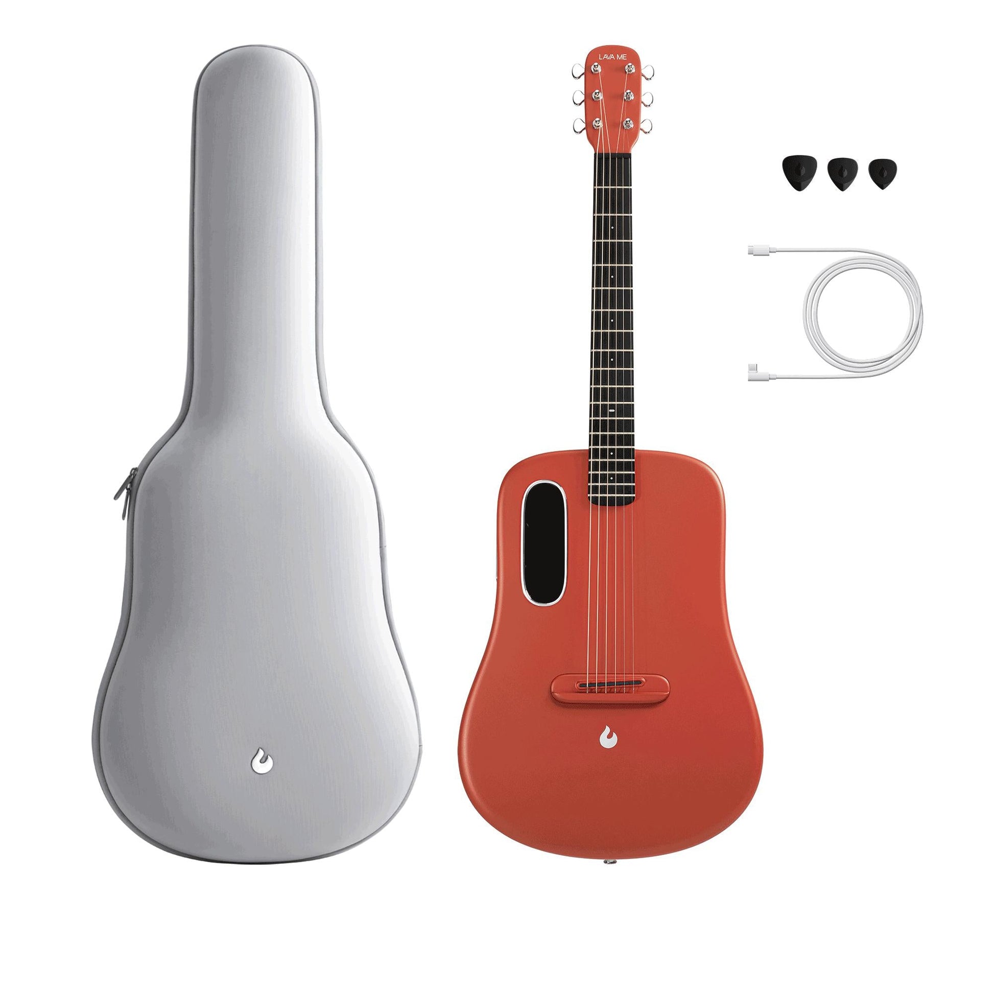 Đàn Guitar Acoustic Lava Me 3 - Size 38, Red - Việt Music