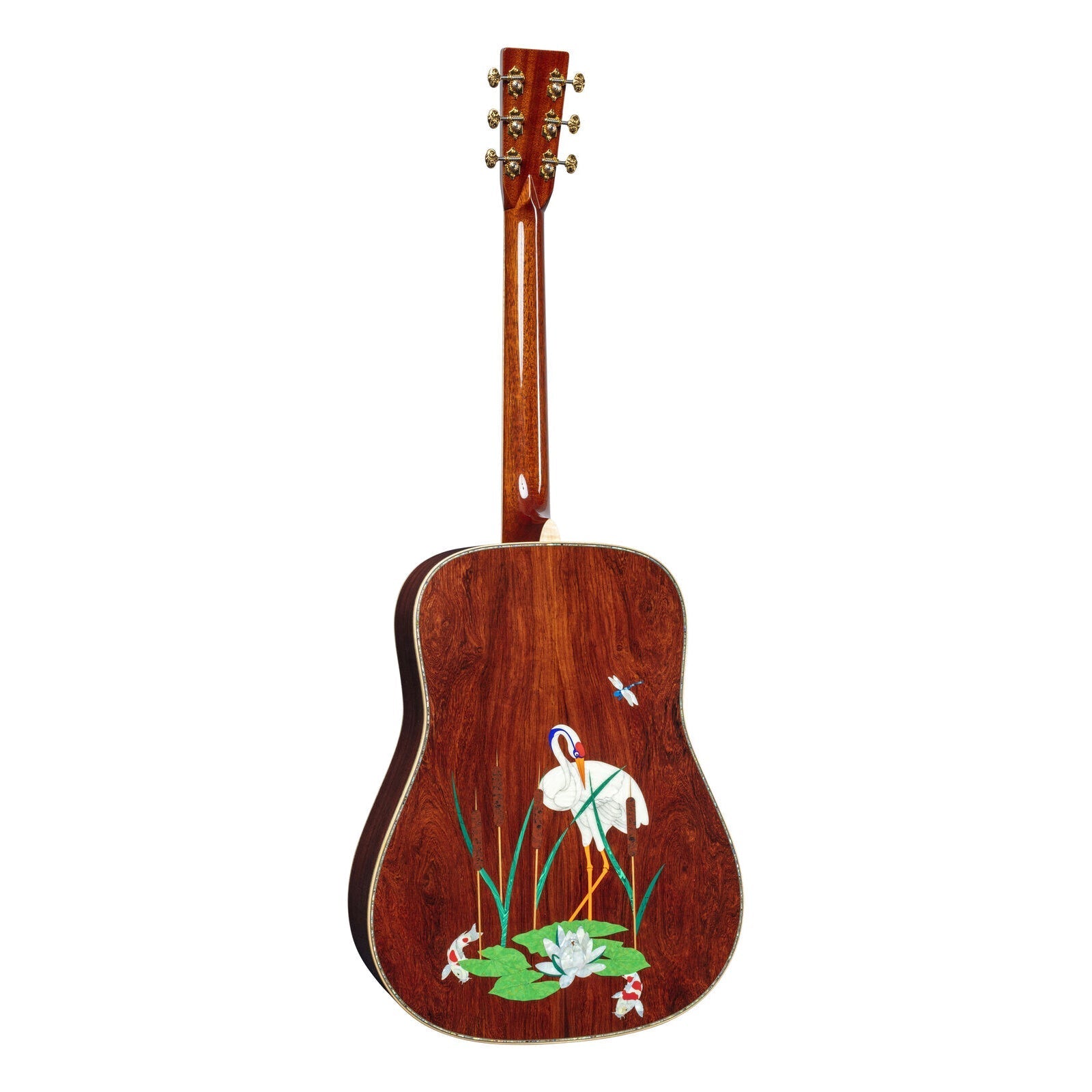 Đàn Guitar Martin Signature Editions Series D-45 Harvey Leach Lotus Flowers Acoustic w/Case - Việt Music
