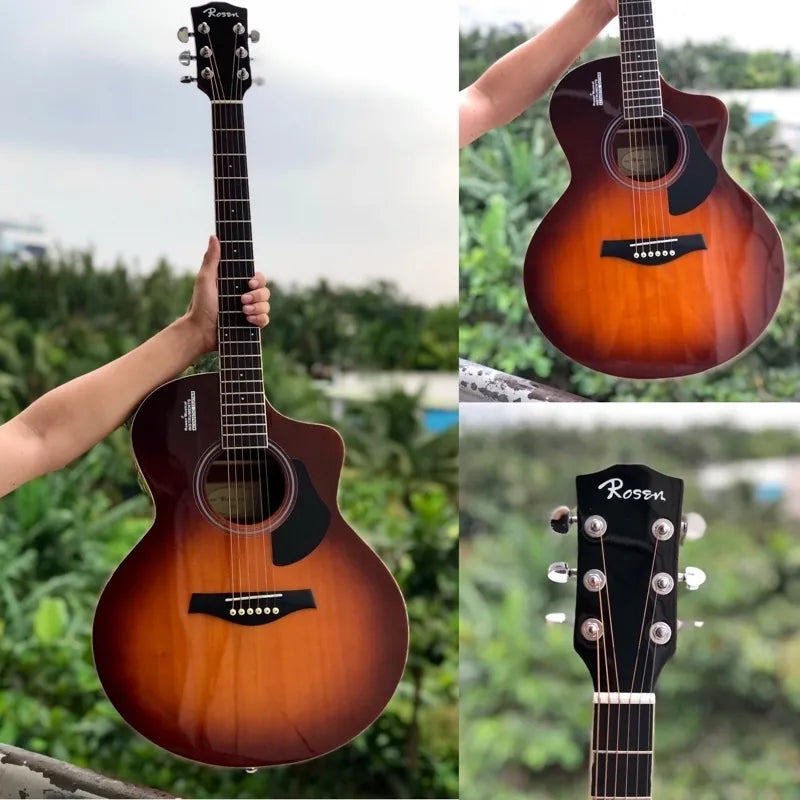 Đàn Guitar Acoustic Rosen G11 (Full phụ kiện) - Việt Music