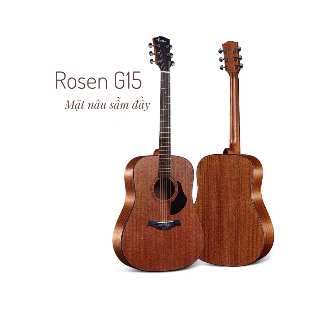 Đàn Guitar Acoustic Rosen G15 (Full phụ kiện) - Việt Music