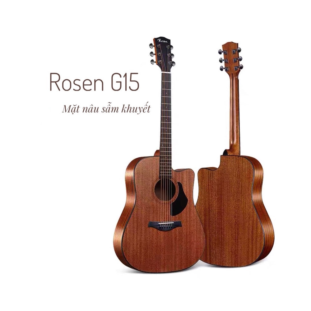 Đàn Guitar Acoustic Rosen G15 (Full phụ kiện) - Việt Music