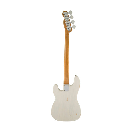 Đàn Guitar Bass Fender Mike Dirnt Road Worn Precision Bass S, Rosewood Fingerboard, White Blonde - 4 Strings - Việt Music