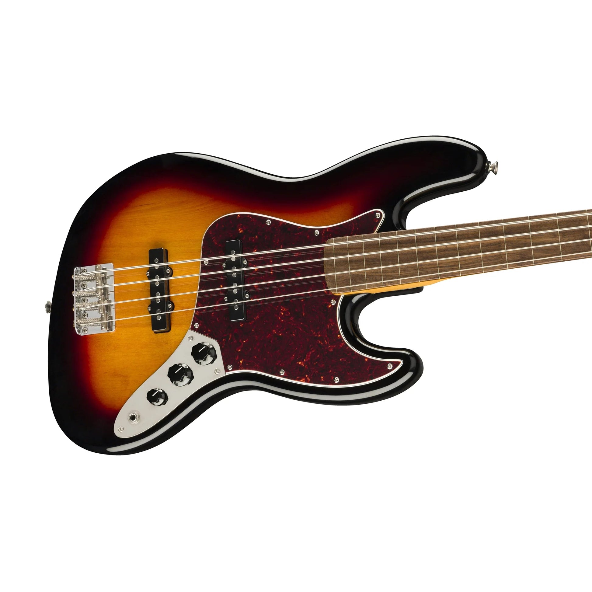 Đàn Guitar Bass Squier Classic Vibe 60s Jazz Bass Fretless SS, Laurel Fingerboard, 3-Tone Sunburst - 4 Strings - Việt Music
