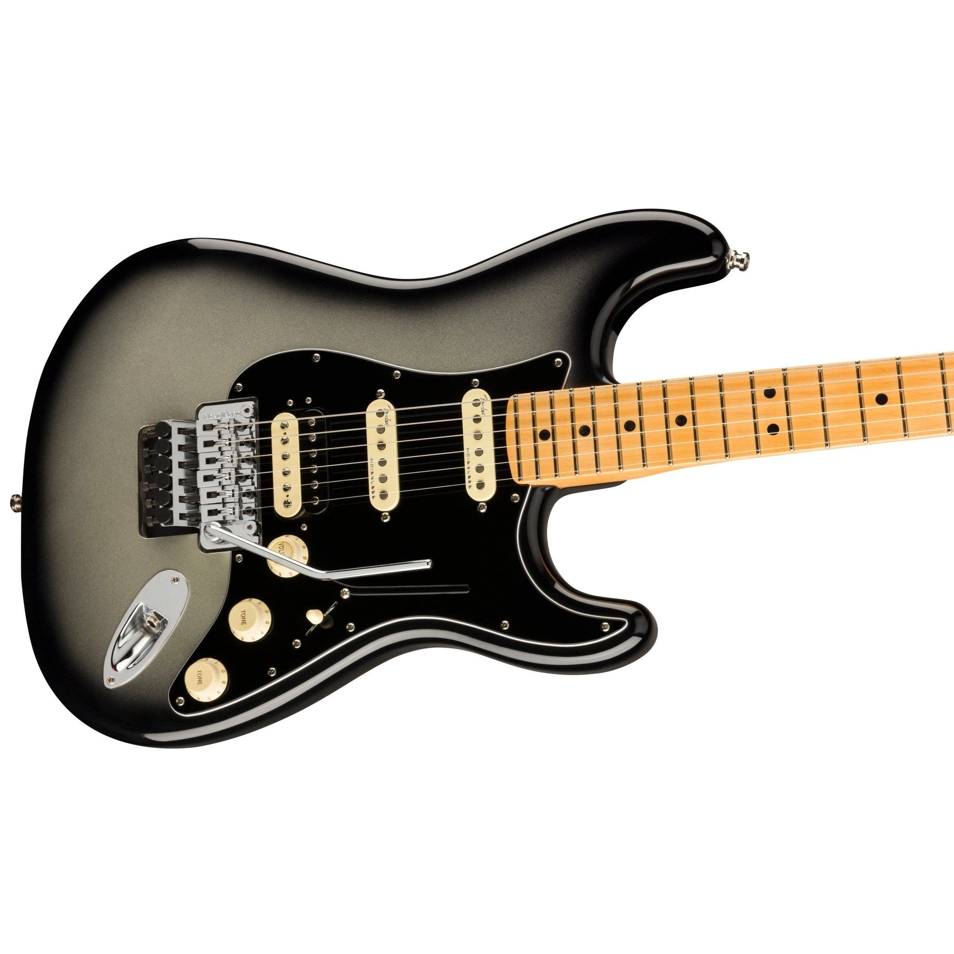 Đàn Guitar Điện Fender American Ultra Luxe Floyd Rose Stratocaster HSS, Maple Fingerboard, Silverburst - Việt Music