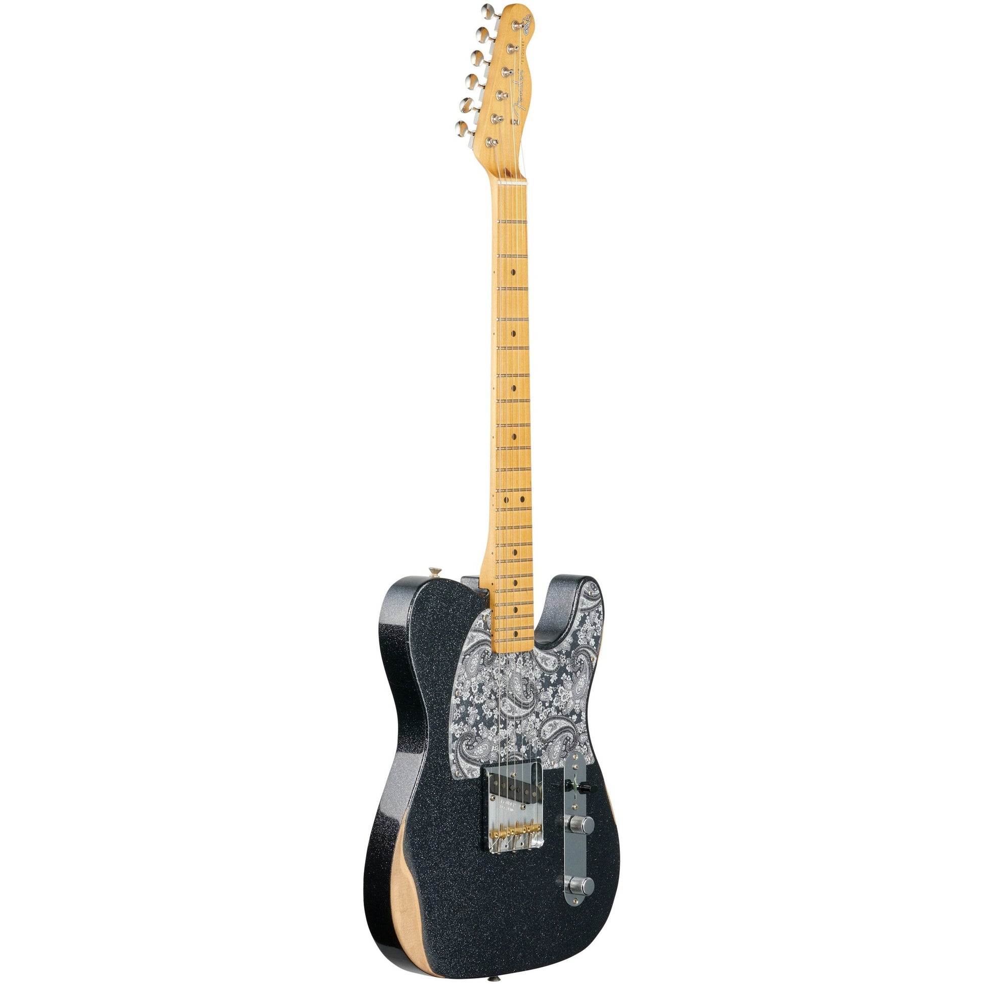 Đàn Guitar Điện Fender Artist Brad Paisley Esquire Telecaster SS, Maple Fingerboard, Black Sparkle - Việt Music