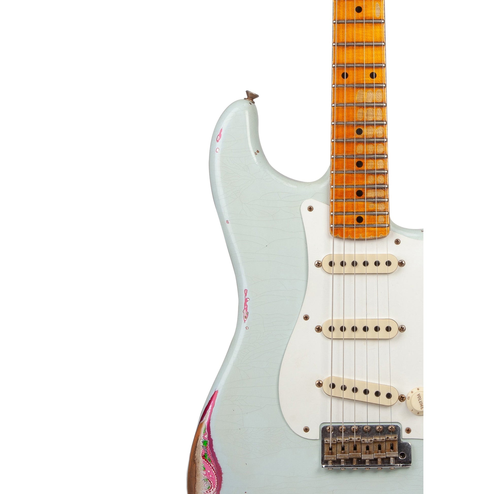 Fender Custom Shop 1957 Stratocaster Heavy Relic Sonic Blue over Pink Paisley Limited Edition - Việt Music