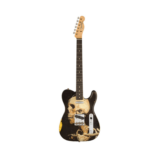 Đàn Guitar Điện Fender Custom Shop 2022 Paul Waller Masterbuilt Prestige Saint John's Skeleton Telecaster SS, Rosewood Fingerboard, Dark Ruby Red Skull - Việt Music