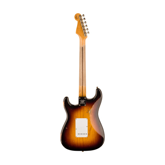 Đàn Guitar Điện Fender Custom Shop 70th Anniversary 1954 Stratocaster Relic SSS, Maple Fingerboard, Wide-Fade 2-Color Sunburst - Việt Music