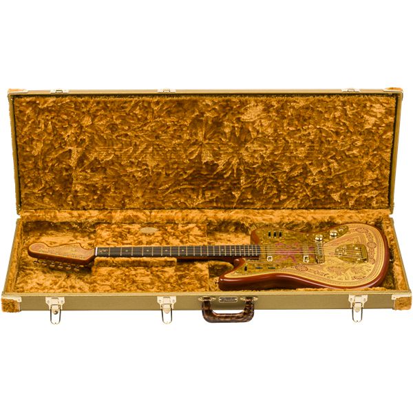 Đàn Guitar Điện Fender Custom Shop Game Of Thrones House Lannister Jaguar SS, Burnt Crimson And Lannister Gold - Việt Music