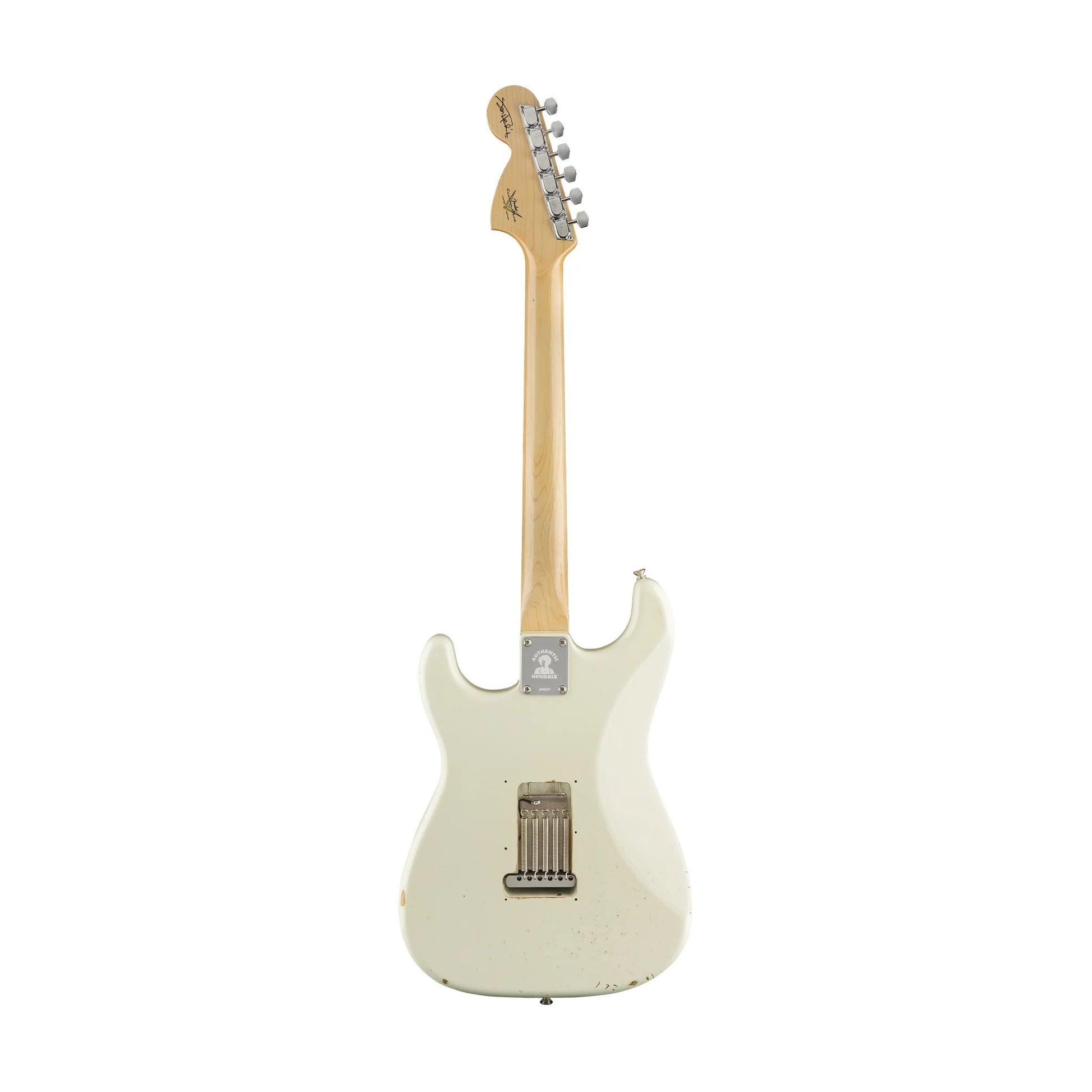 Đàn Guitar Điện Fender Custom Shop Ltd Ed Jimi Hendrix Stratocaster SSS, Maple Fingerboard, Aged Olympic White - Việt Music