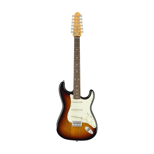 Đàn Guitar Điện Fender Japan FSR Traditional Stratocaster XII SSS, Rosewood Fingerboard, 3-Tone Sunburst - 12 Strings