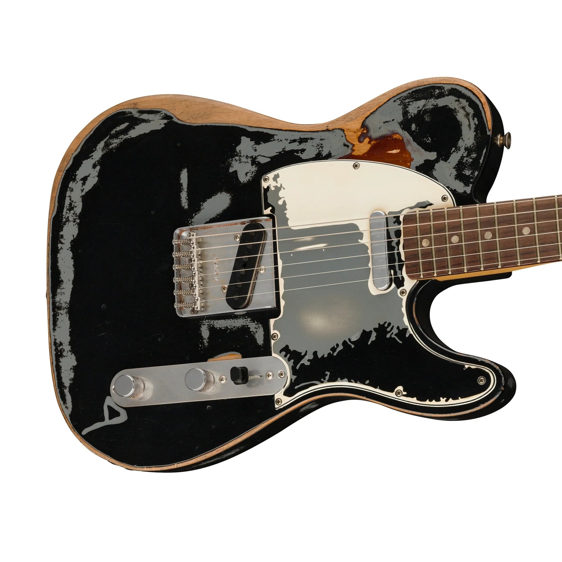 Đàn Guitar Điện Fender Joe Strummer Road Worn Telecaster SS, Rosewood Fingerboard, Black - Việt Music