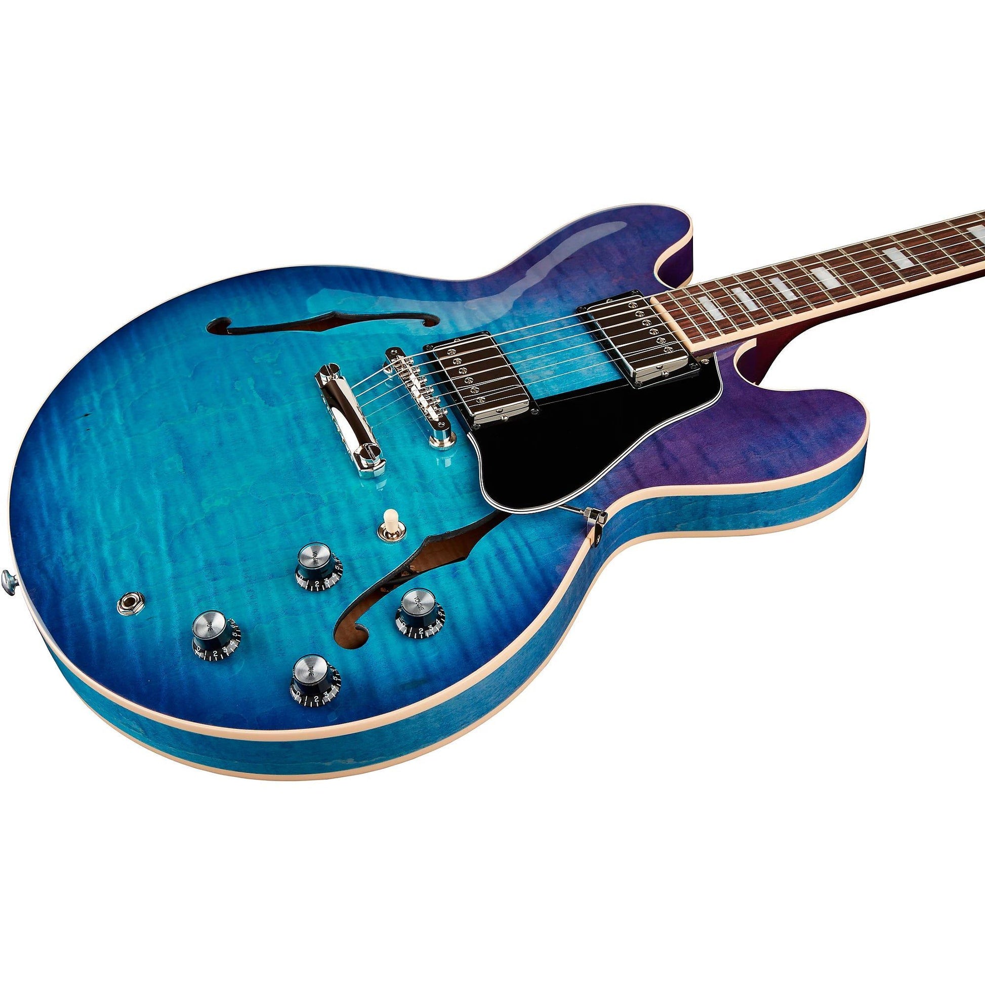 Đàn Guitar Điện Gibson Figured Limited Edition Semi Hollow, Blueberry Burst - Qua Sử Dụng - Việt Music