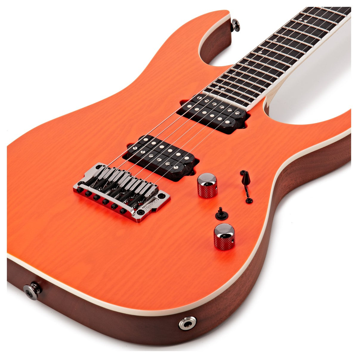 Đàn Guitar Điện Ibanez RG Prestige RGR5221, Transparent Fluorescent Orange - Việt Music