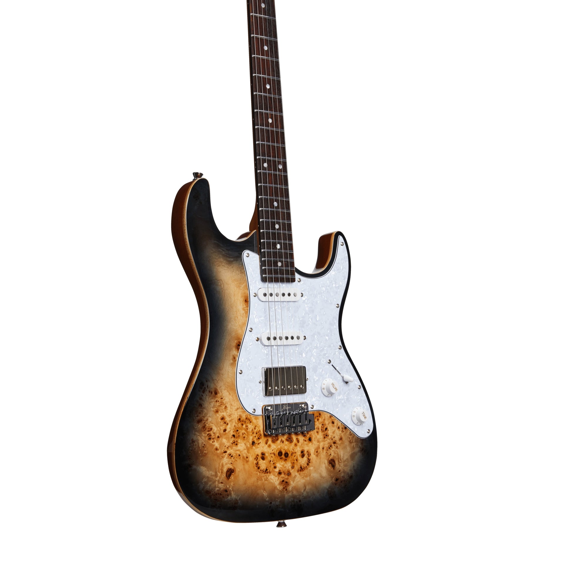 Đàn Guitar Điện Keipro Deluxe Series S-S-H Rosewood Fingerboard Burl Top ST - Việt Music